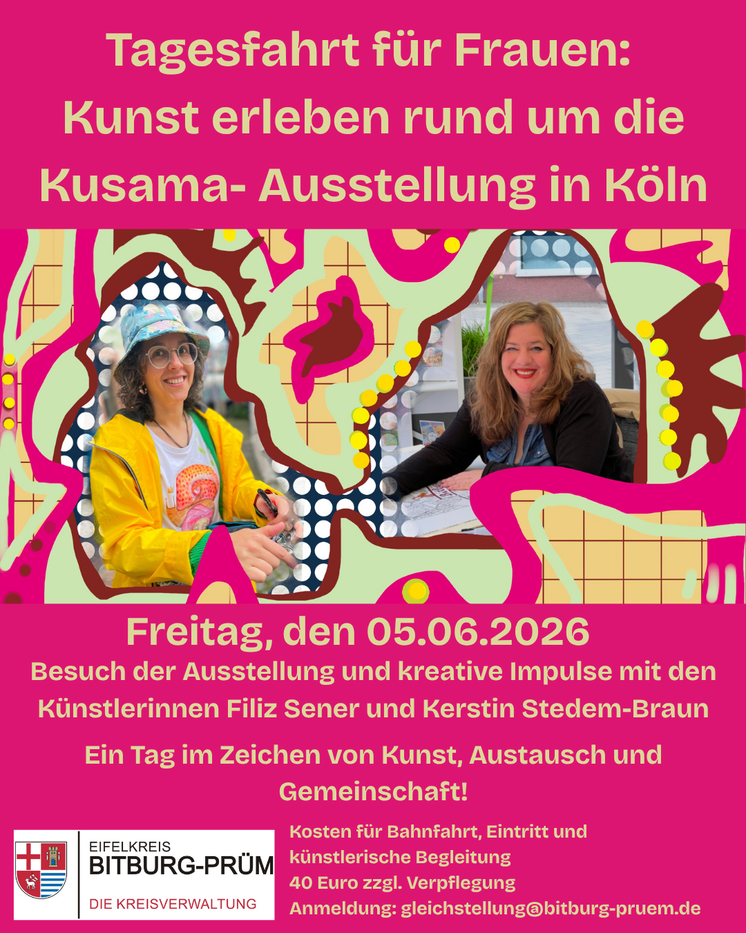 Tagesfahrt für Frauen: Kunst erleben bei Yayoi Kusama in Köln - 1