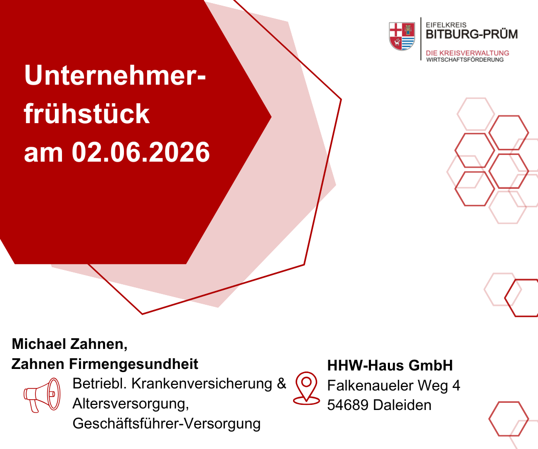 Unternehmerfrühstück am 26.06.2024 - Variante 1